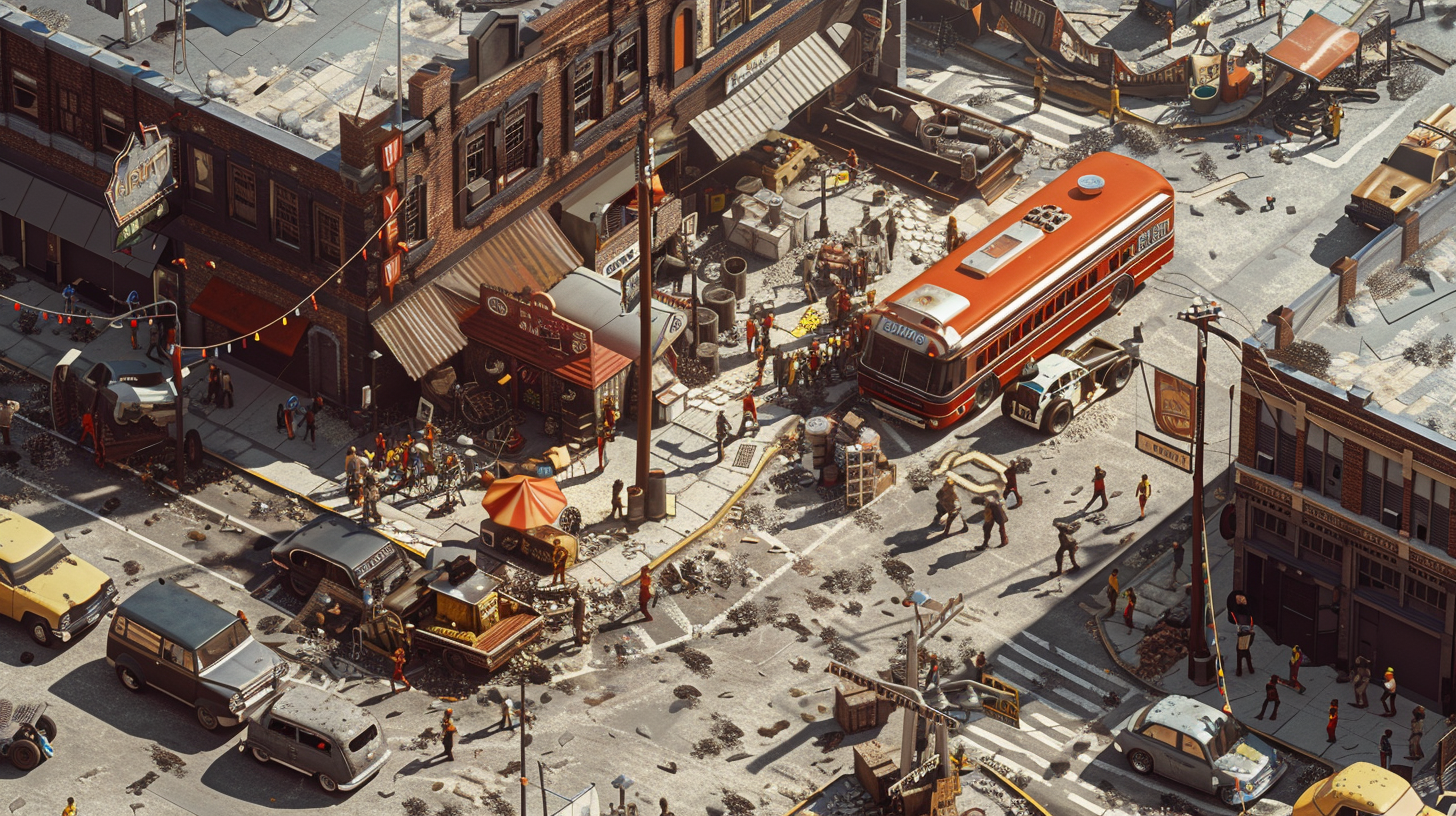 Realistic Fallout Video Game Isometric Style