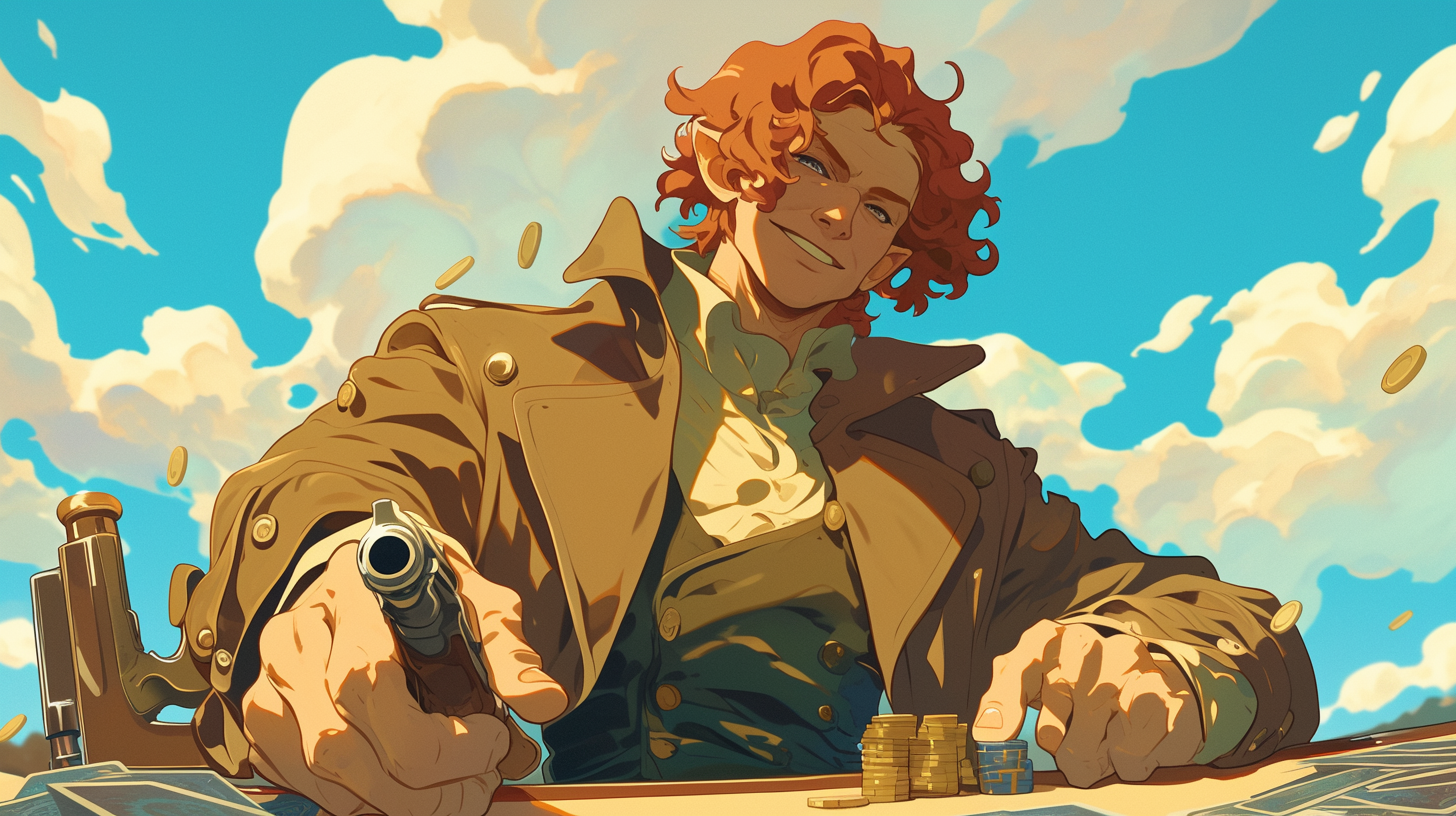 The Red-Haired Halfling at the Poker Table