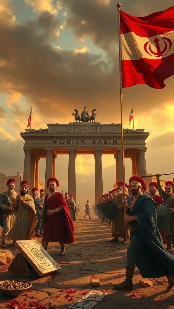 The Rome-Iran War Depiction