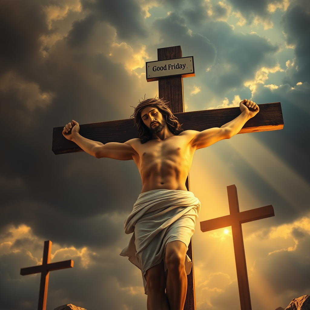 The Sacrificial Scene of Jesus at Calvary