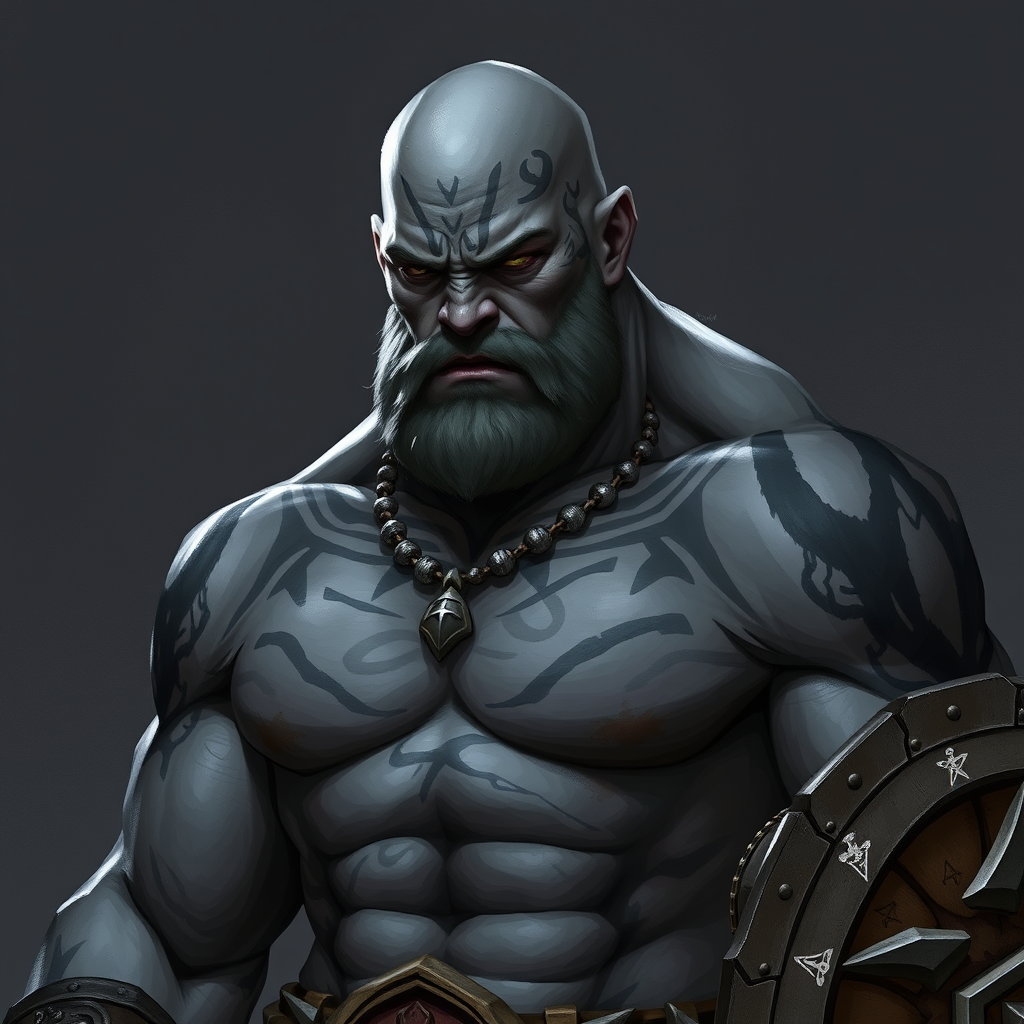 The Sad, Muscular Goliath Barbarian of Legend