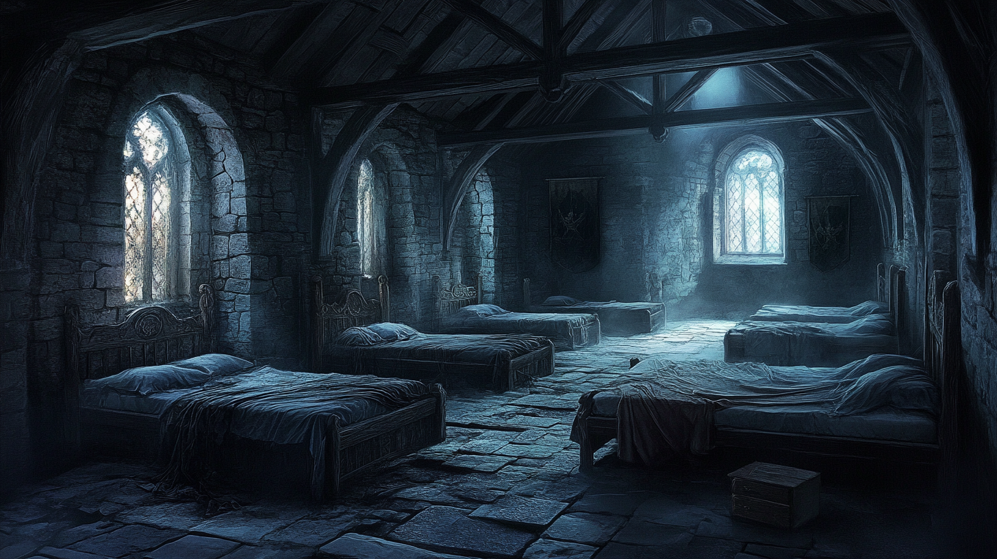 The Spooky Medieval Castle Dormitory Video Game Concept