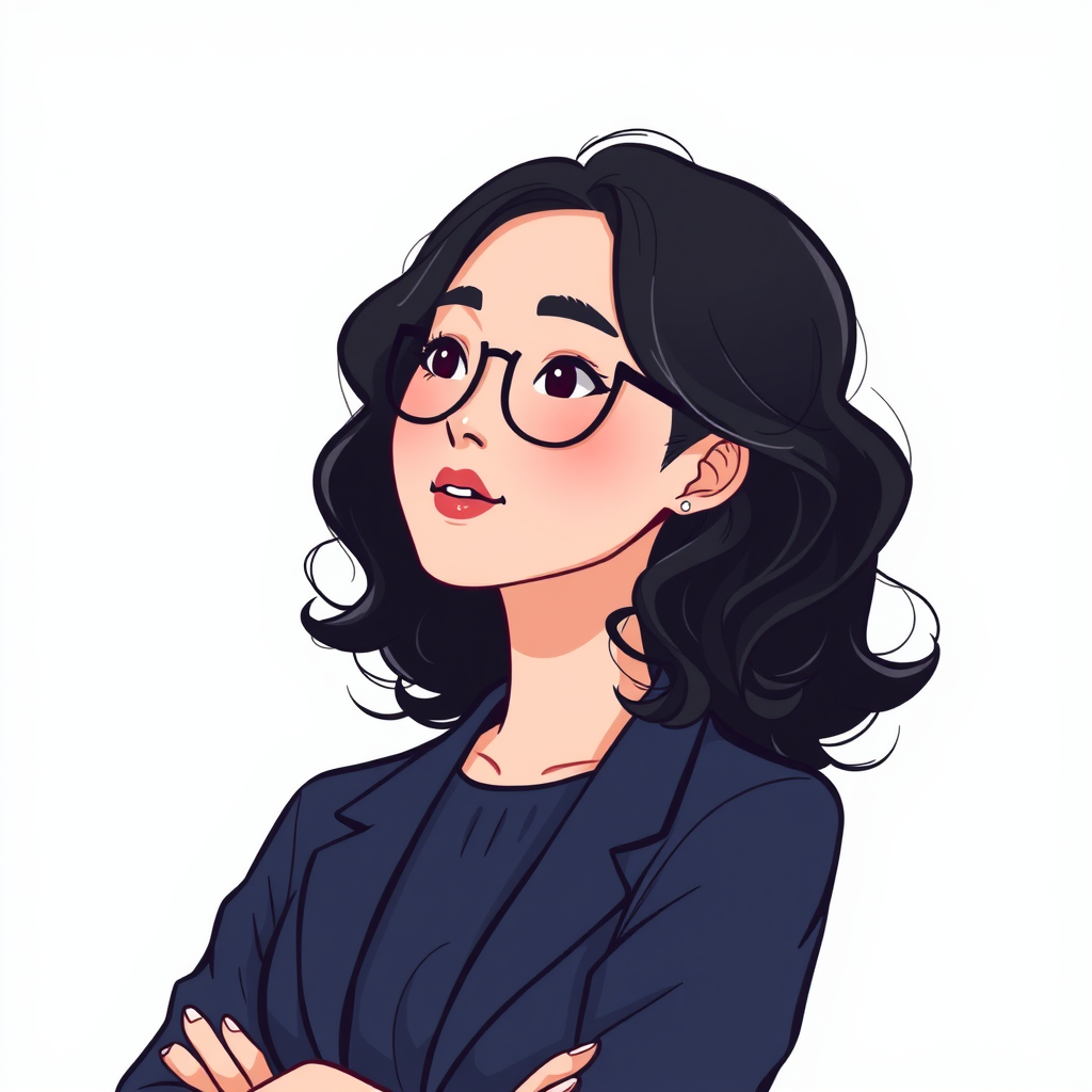 The Stressed Junior Consultant, A Young Asian Girl