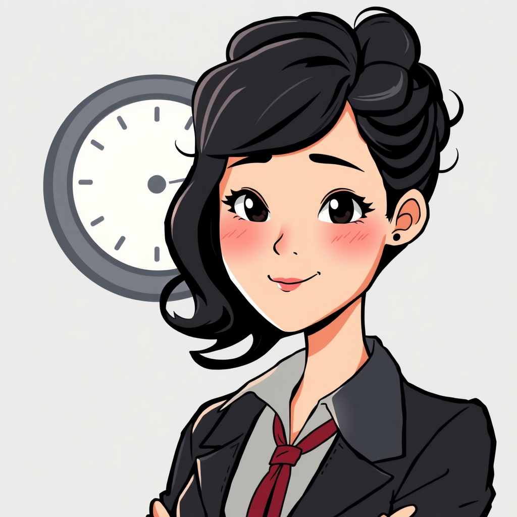 The Stressed Junior Consultant Cartoon Image