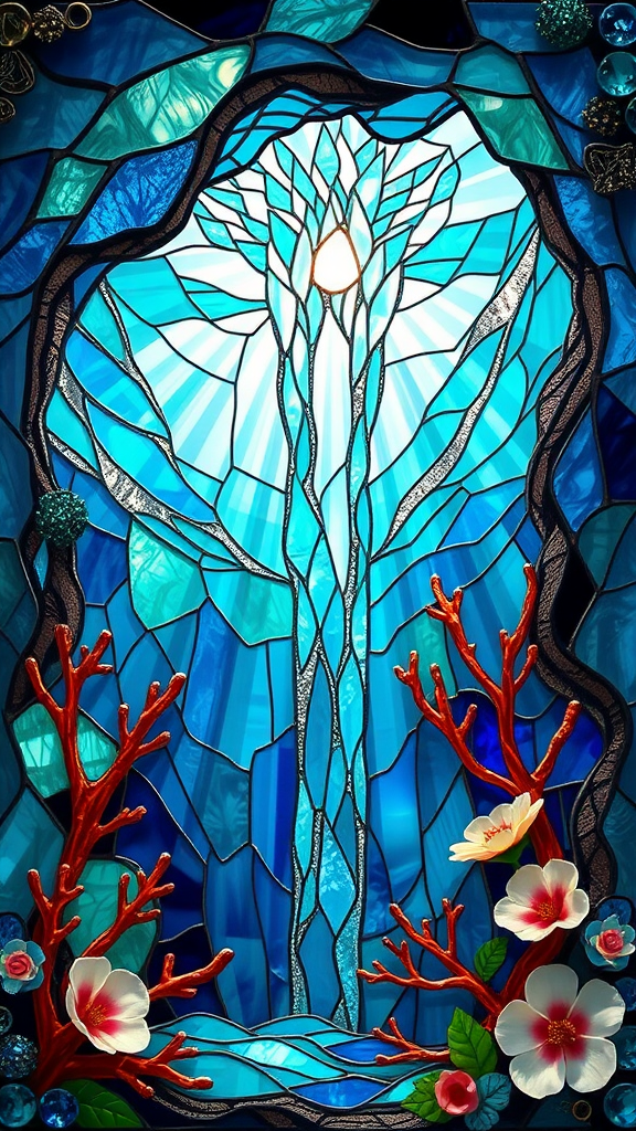 The Sunlit Underwater Stained Glass Grotto