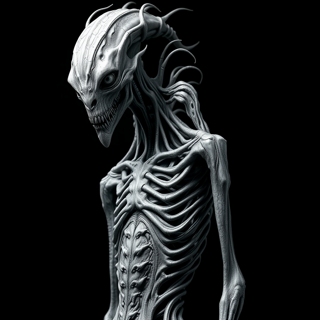 The Tall, Skinny Cosmic Horror Creature in Detail