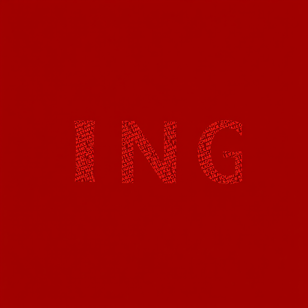 The Text NG in Red Color