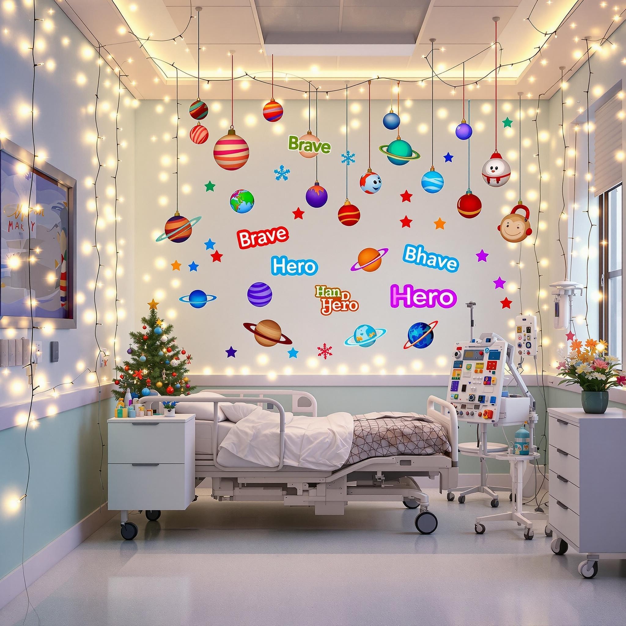 The Vibrant, Festive 3D Hospital Room