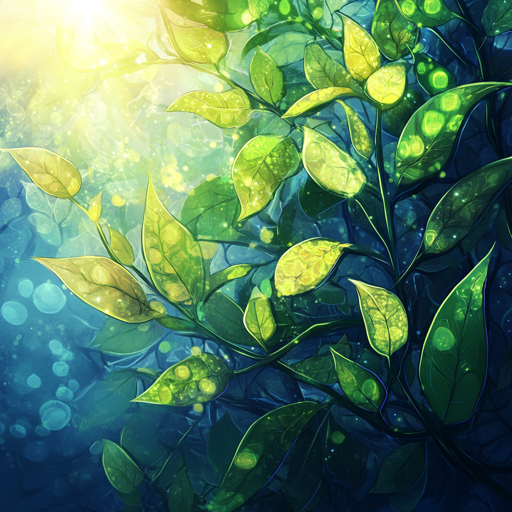 The Vibrant Photosynthesis Process under a Sunny Sky