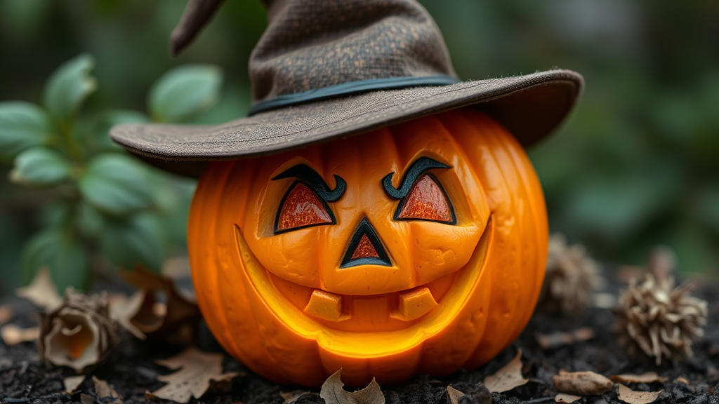 The Witch Pumpkin with a Wicked Smile