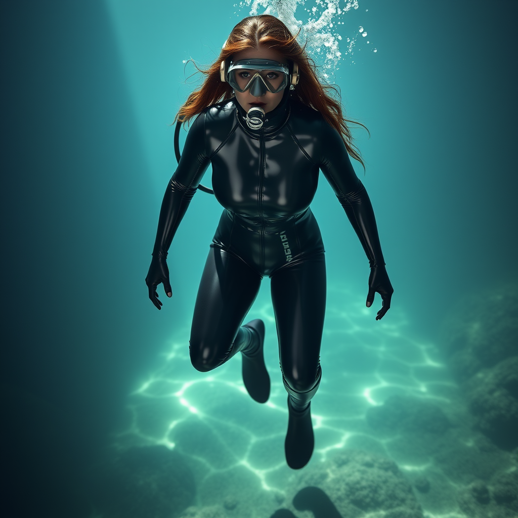 The Woman in a Wet Rubber Diving Suit