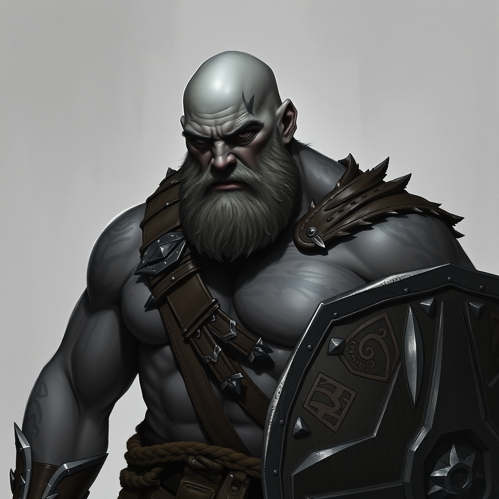 The Young Bald Barbarian from Dungeons and Dragons
