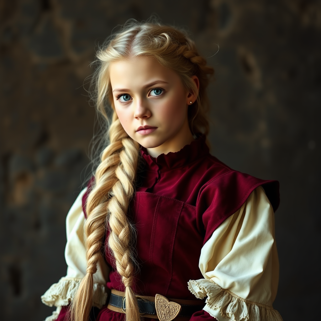 The Young Medieval Lady with Blonde Braid