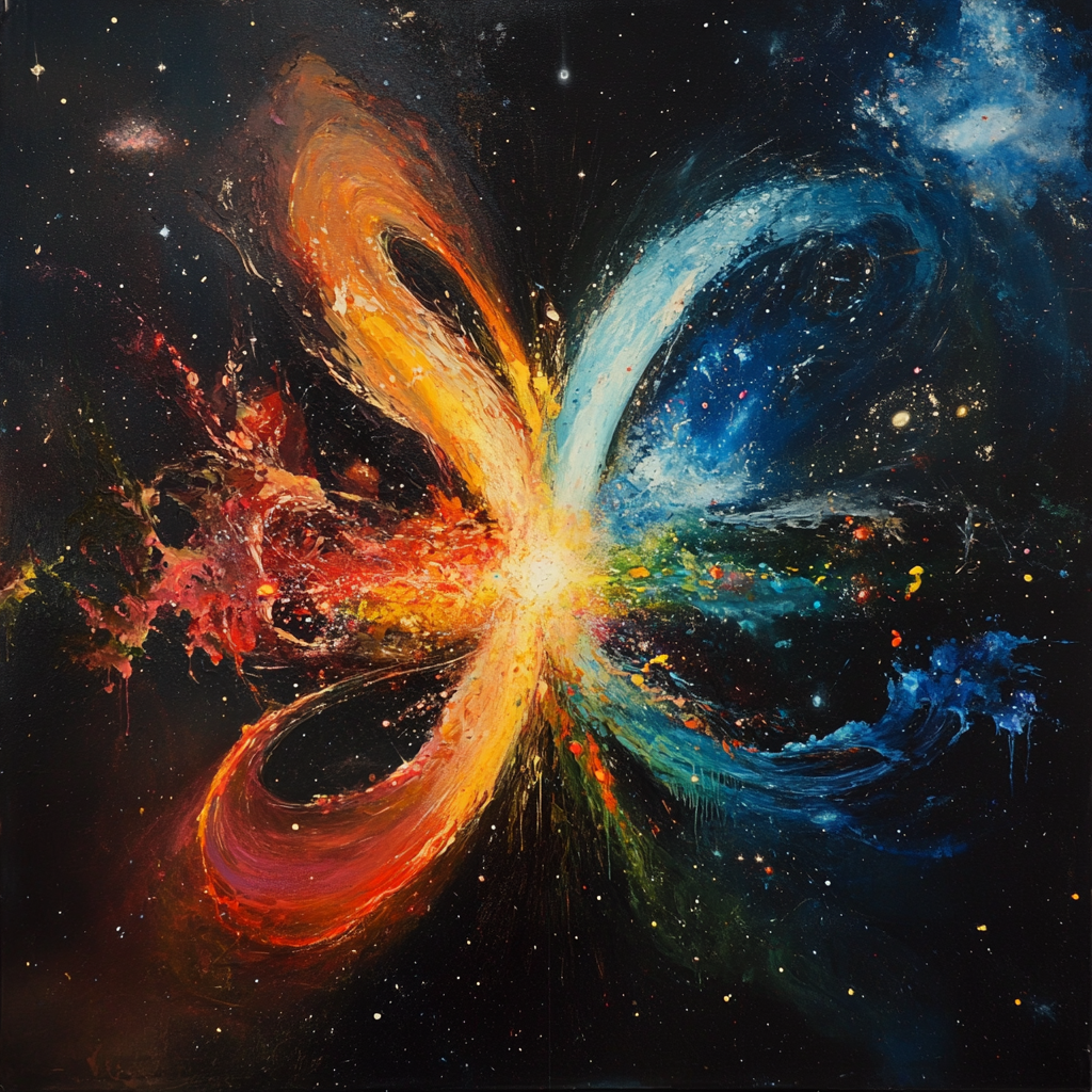 The colorful spark of intelligence in space