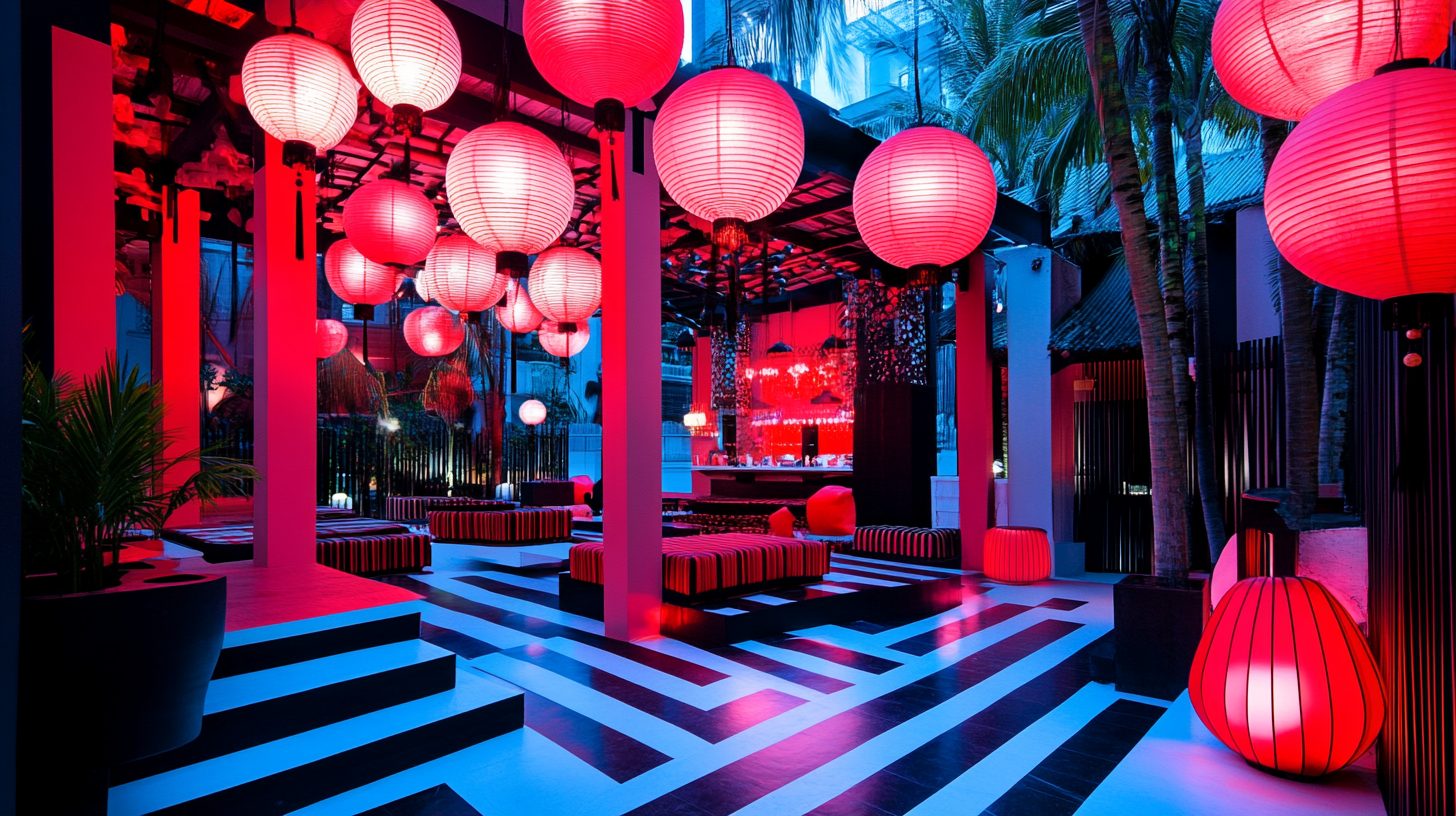 The trendy beach club in China with young customers