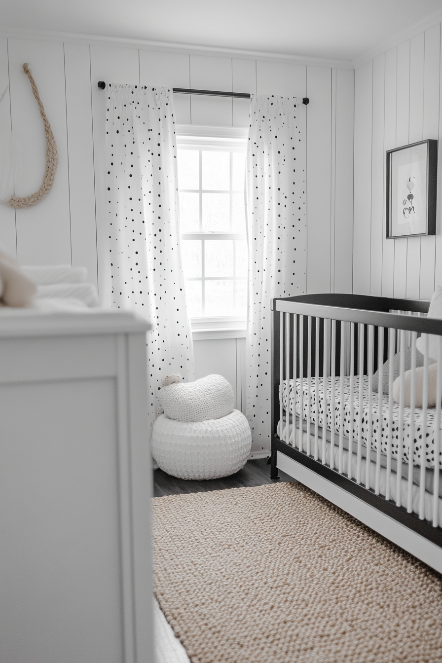 Timeless Black and White Nursery: Modern Elegance