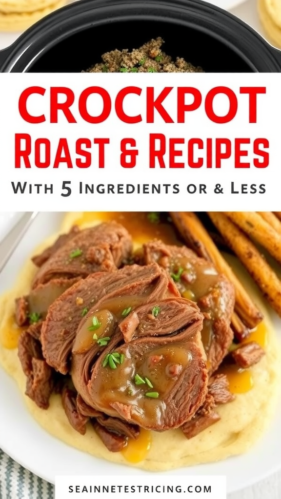 Tips for making pot roast in slow cooker.