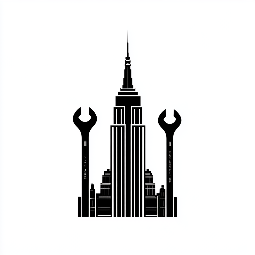 Trade Tool Buildings Surround Empire State Logo