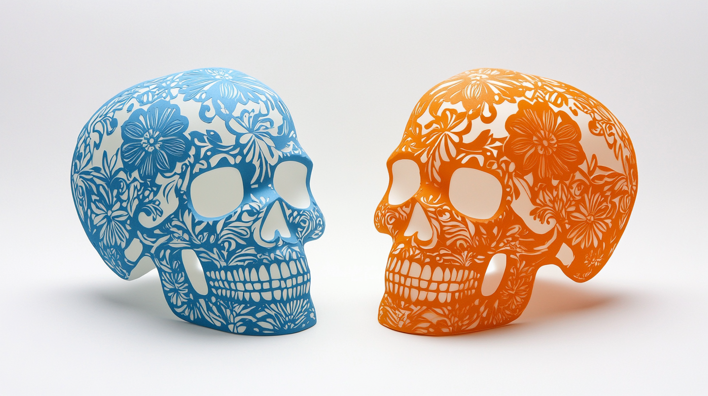 Traditional Día de los Muertos sugar skull