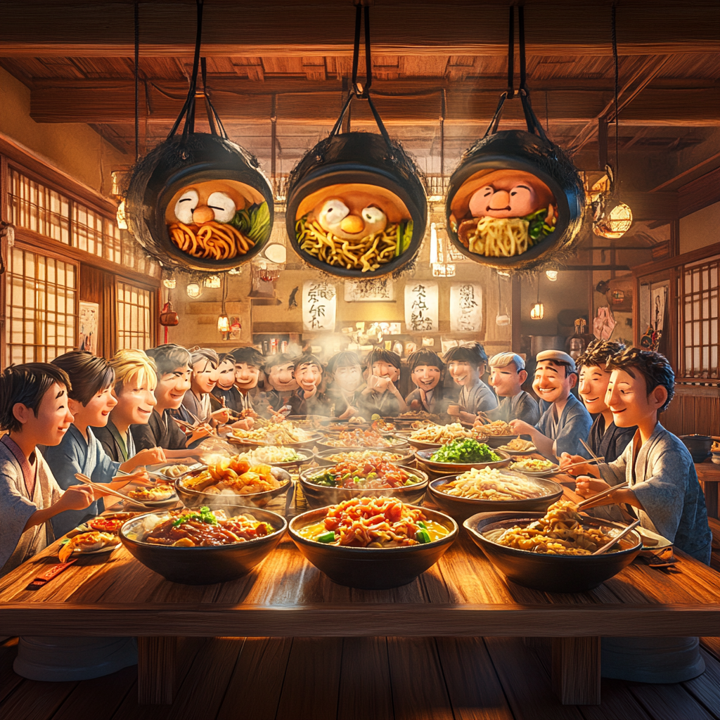 Traditional Japanese Kitchen: Gathering for Ramen Feast