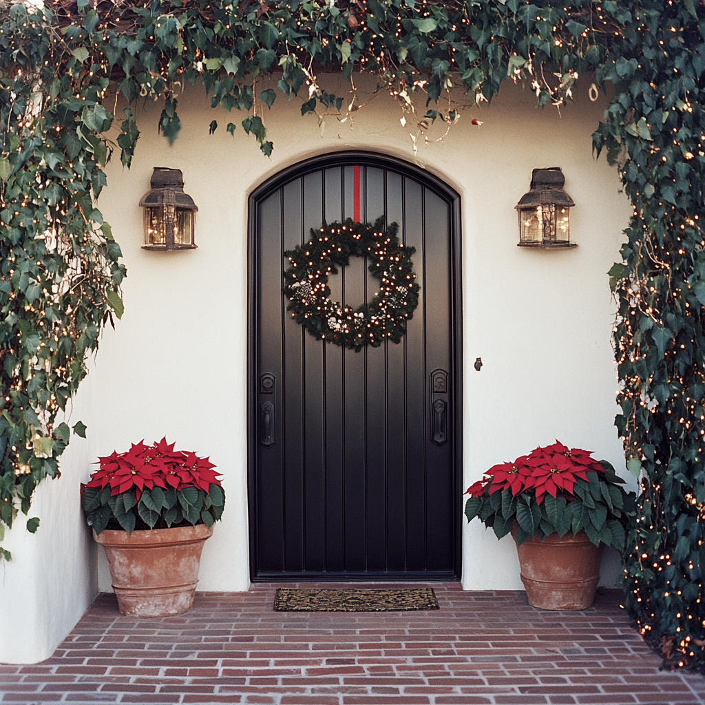 Traditional Spanish Christmas Decor at Los Angeles Home