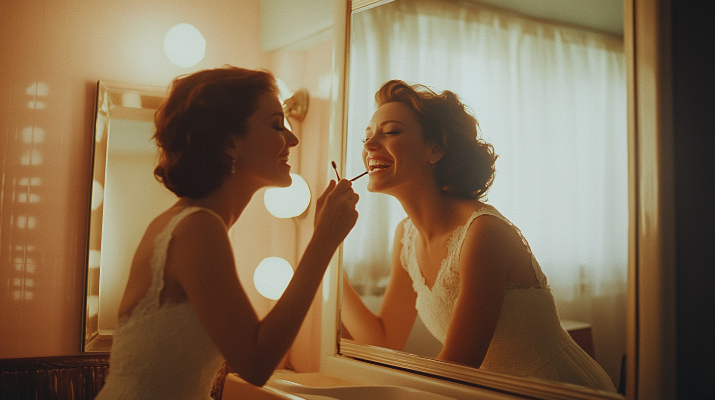 Two Women Preparing Makeup in Las Vegas Hotel