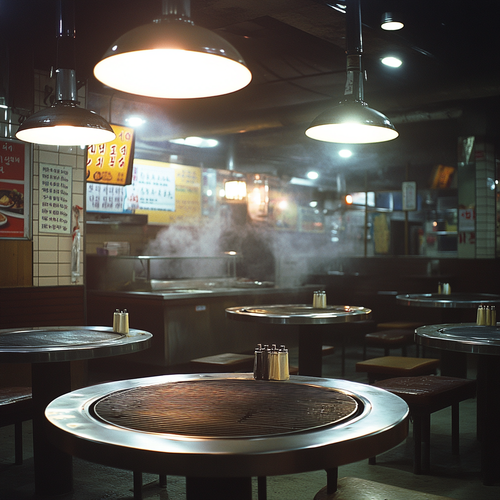 Vibrant Korean BBQ Restaurant in Broad Daylight