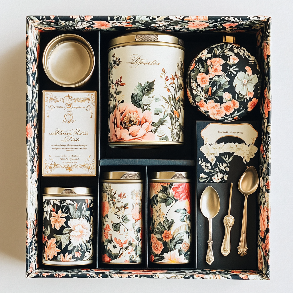 Victorian Tea Party Gift Set with Modern Twist