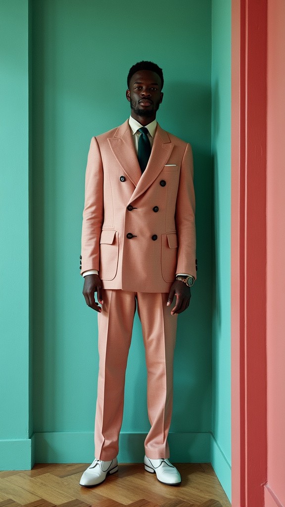 Wes Anderson Style Vogue Photoshoot Black Man