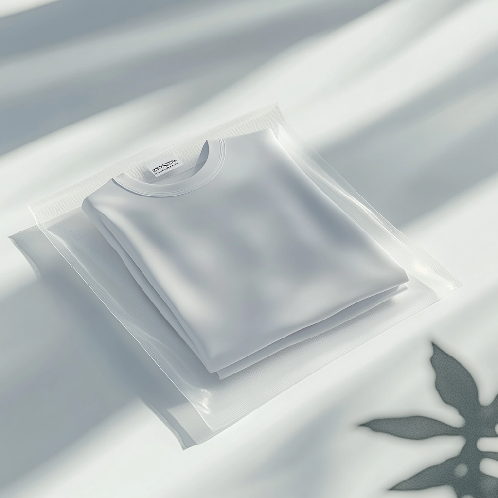 Photograph of a White T-shirt