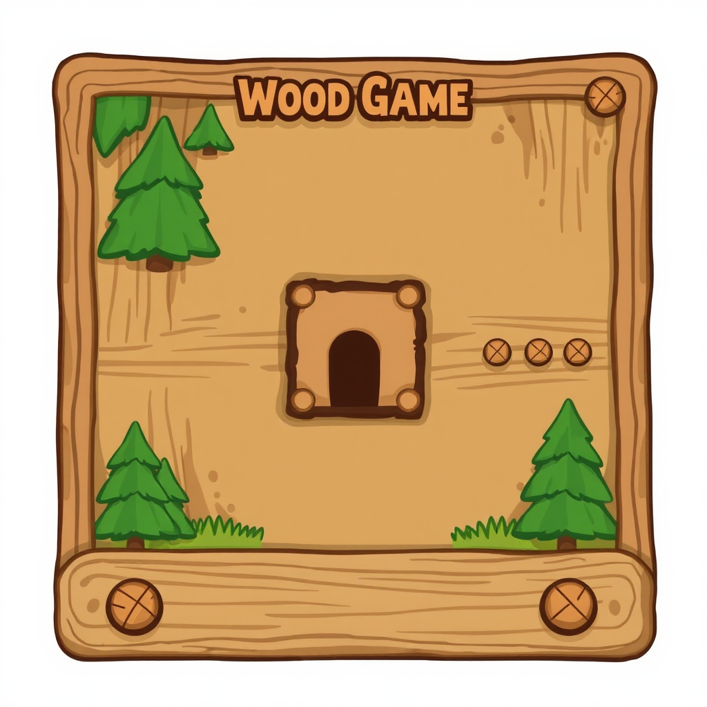 Wooden Game Interface for Kids