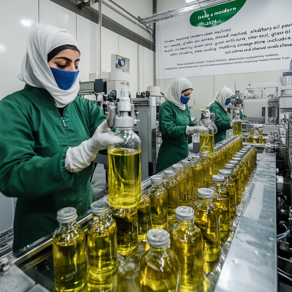 Workers in Gilan Olive Oil Factory, 2024