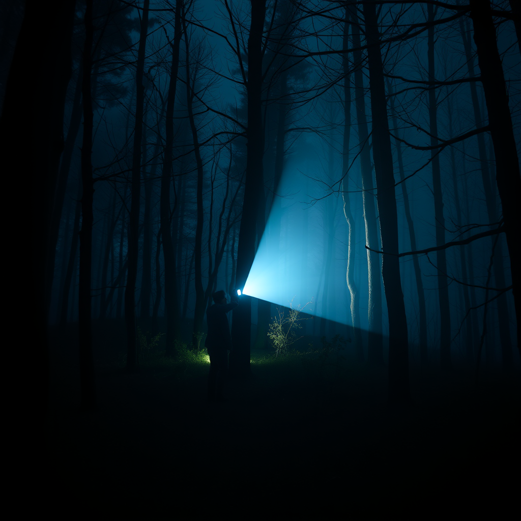 You Holding a Flashlight in a Dark Forest