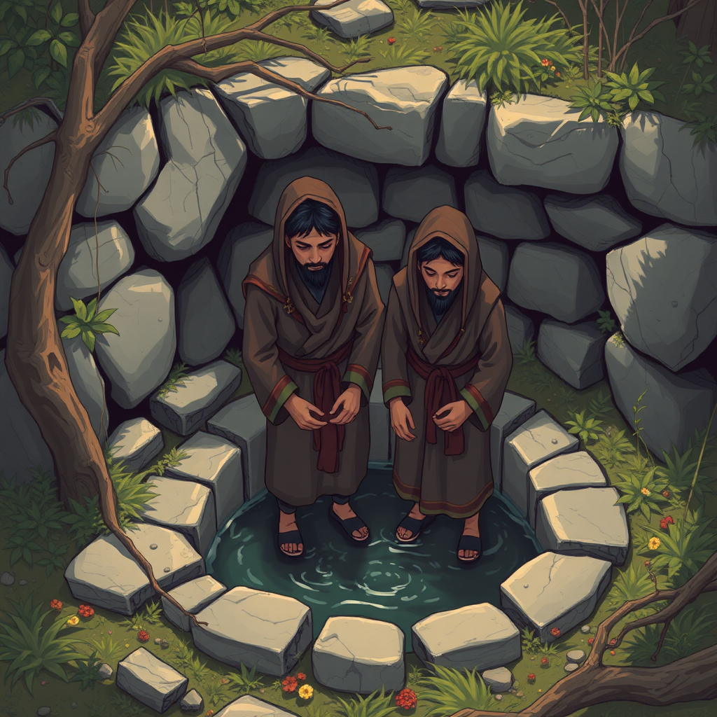 Yusuf's brothers fell into the well together.