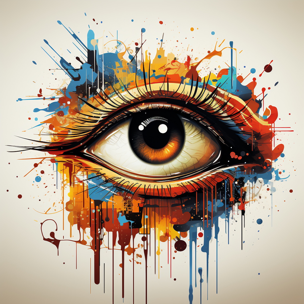 Abstract graphic eye illustration