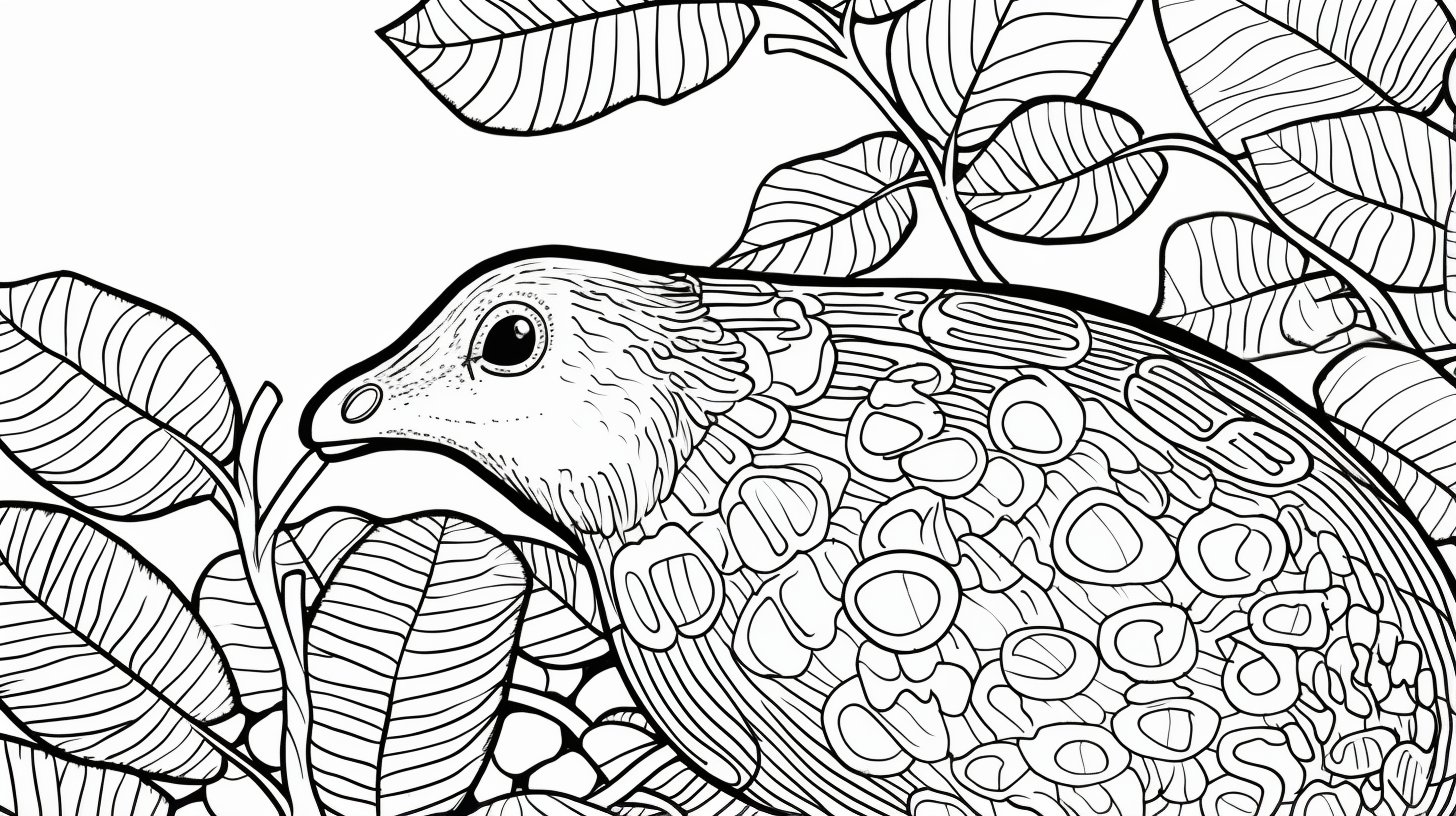 A zoomed-in view of an acorn