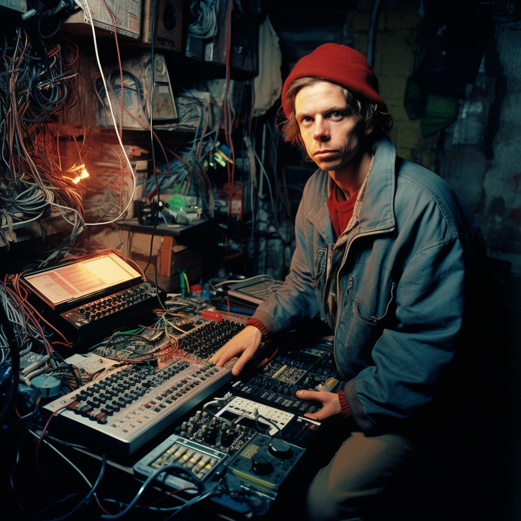 Portrait of Adrian Finch, Electronic Music Artist