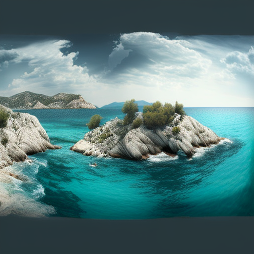 Panoramic view of the Adriatic Sea