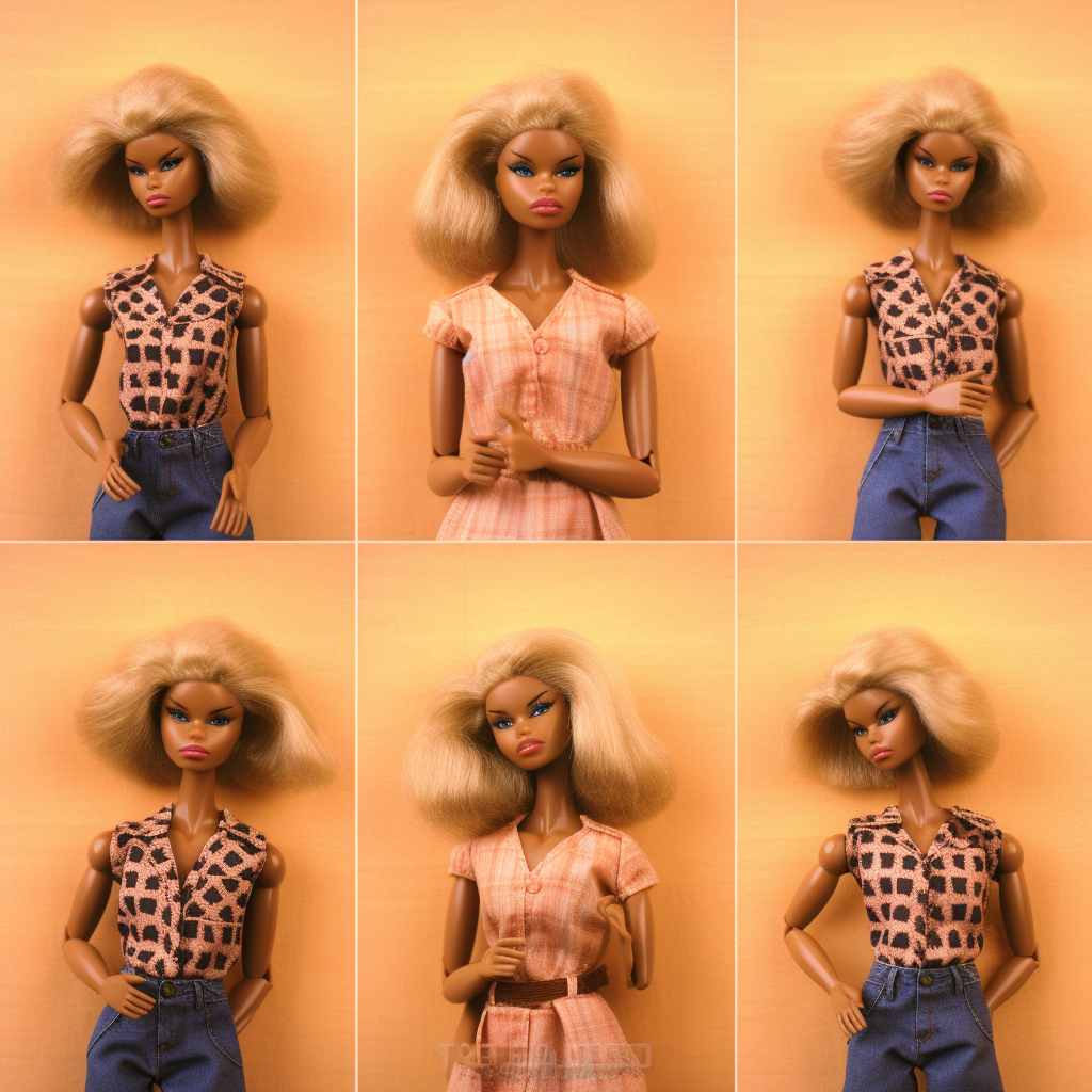 Vintage African American Barbie Doll with 70s Style Hair