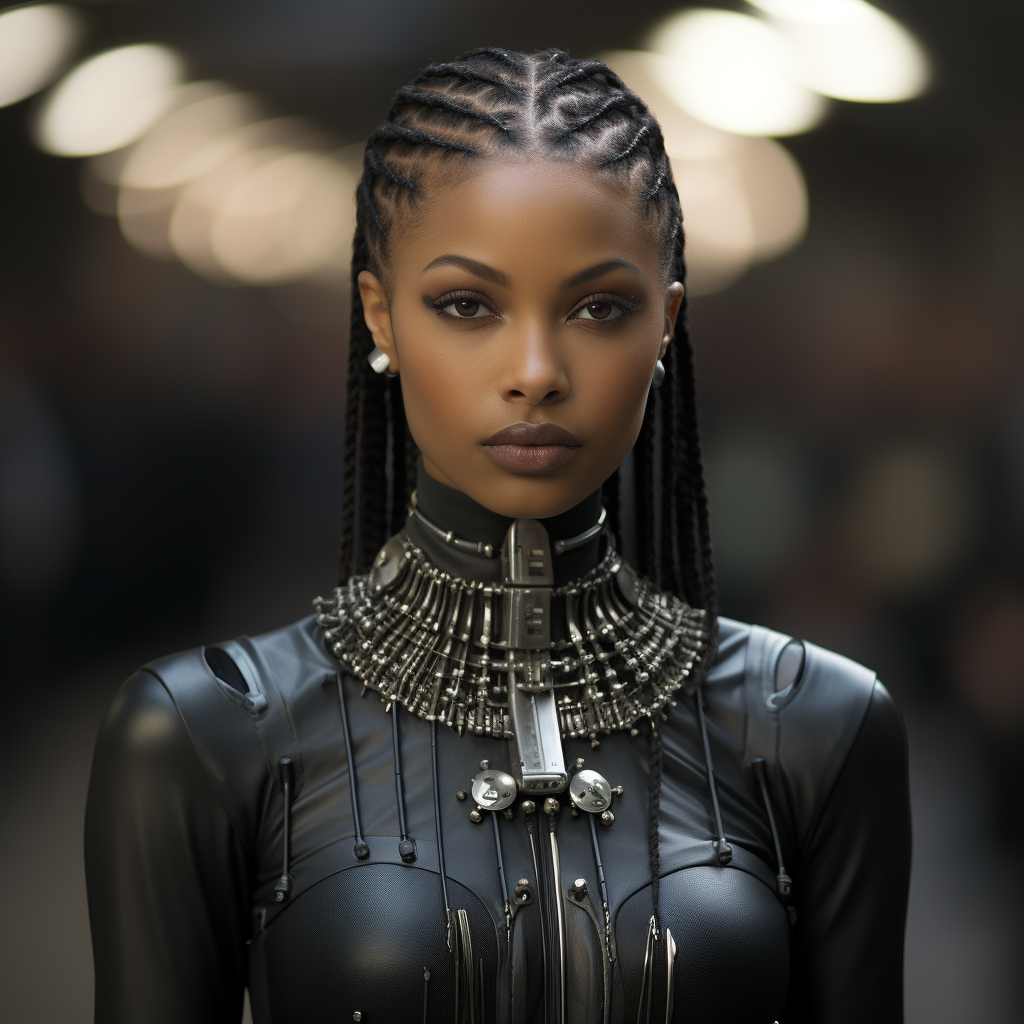 Black African Female Clones with Futuristic Style