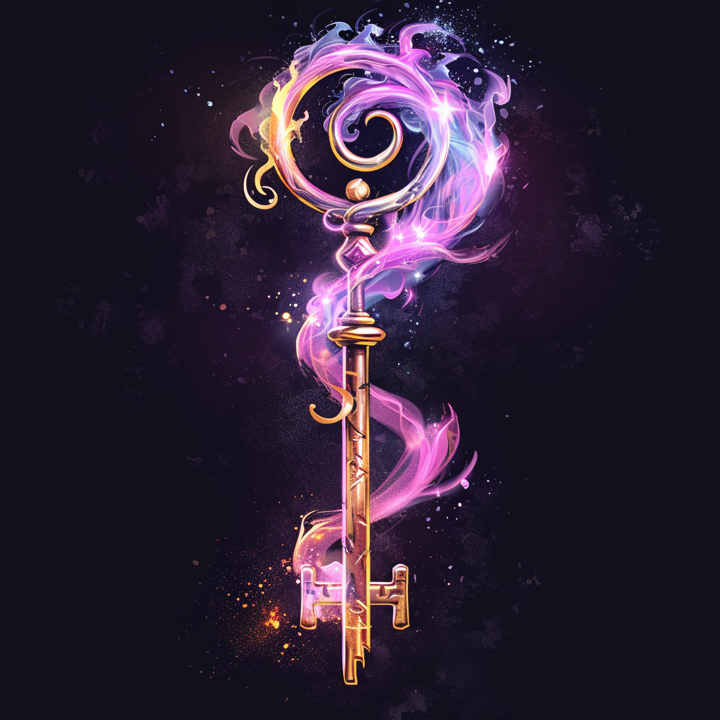 Magical Alchemist Key with Emoji Logo