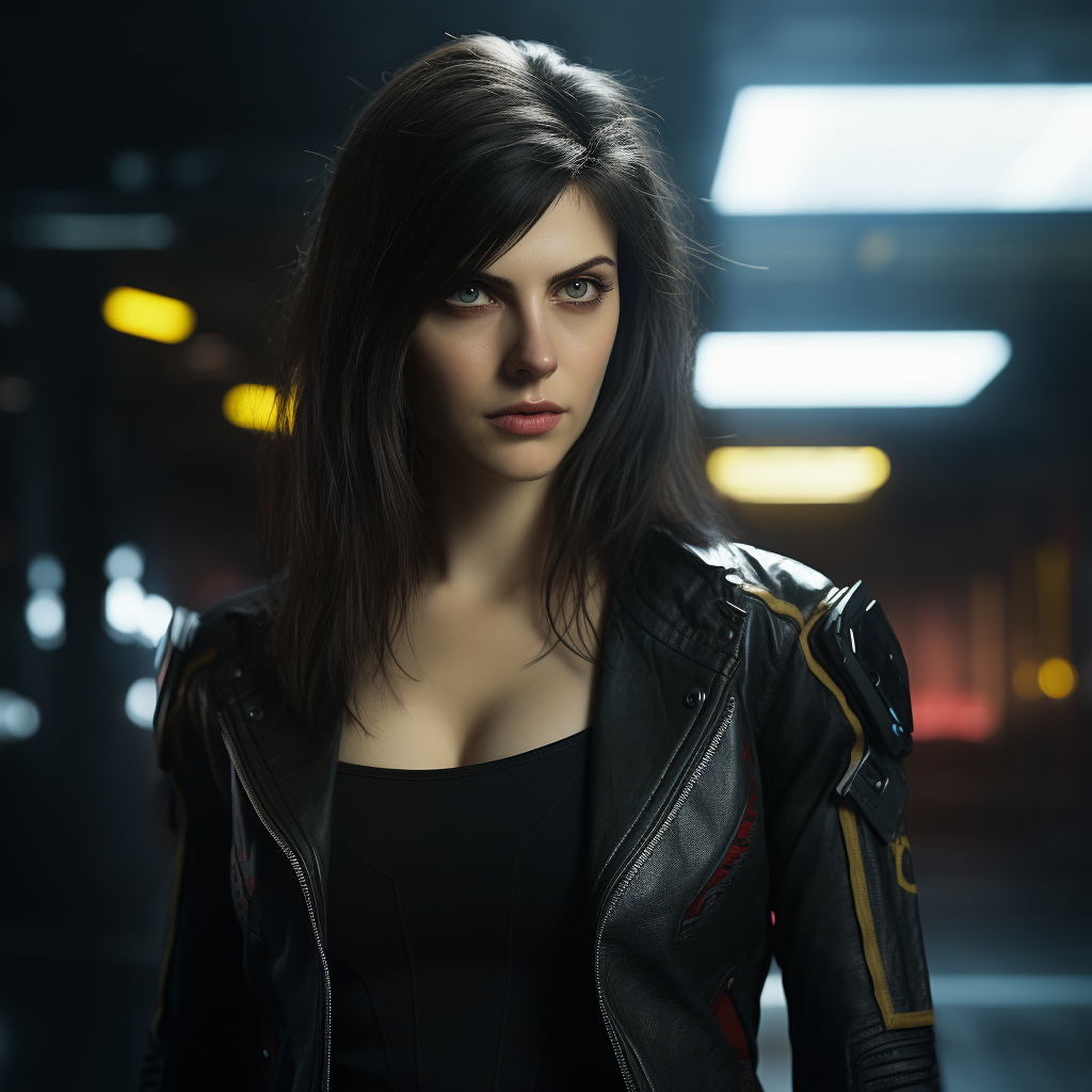 Stunning Alexandra Daddario in Cyberpunk 2077