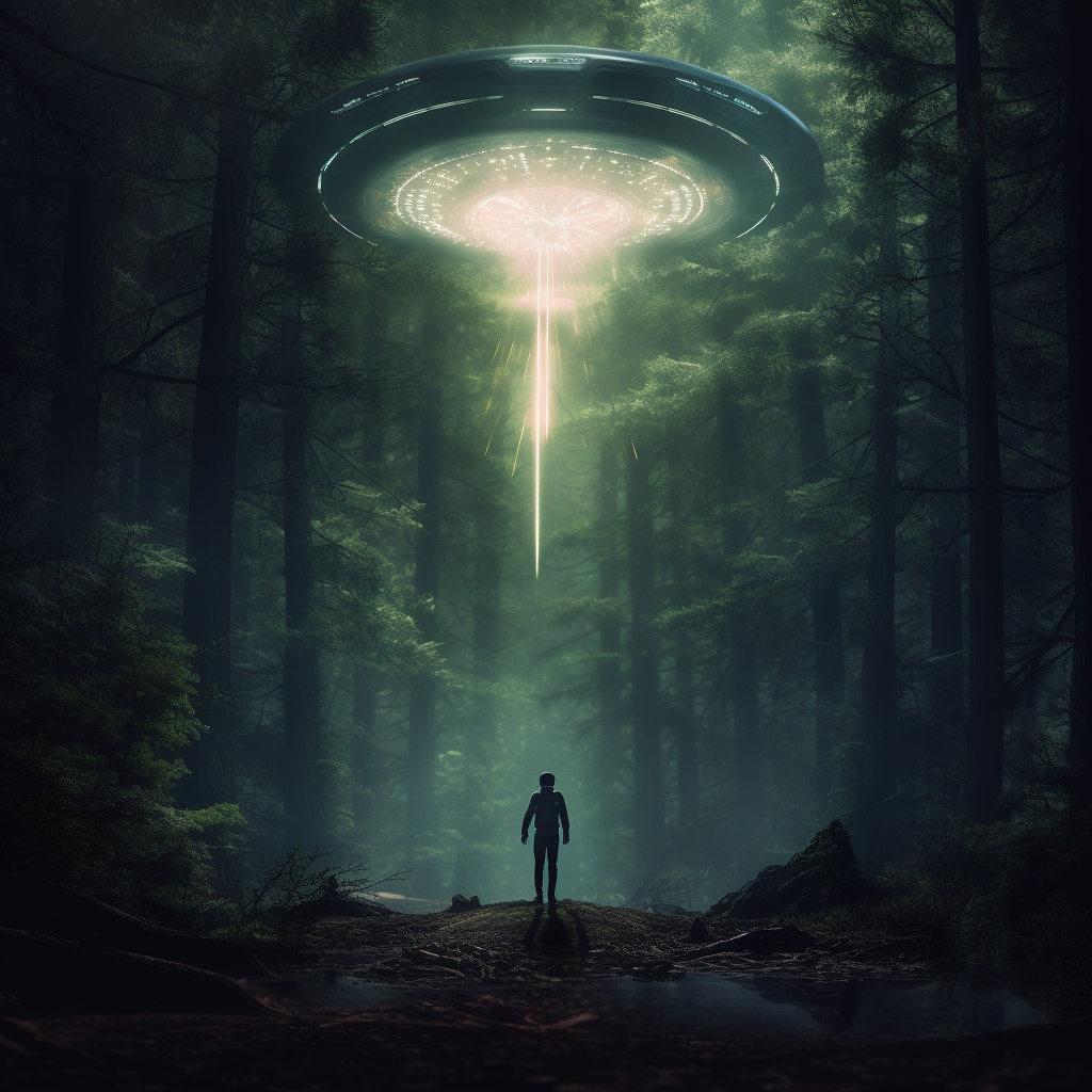 Mysterious Alien Abduction in Forest