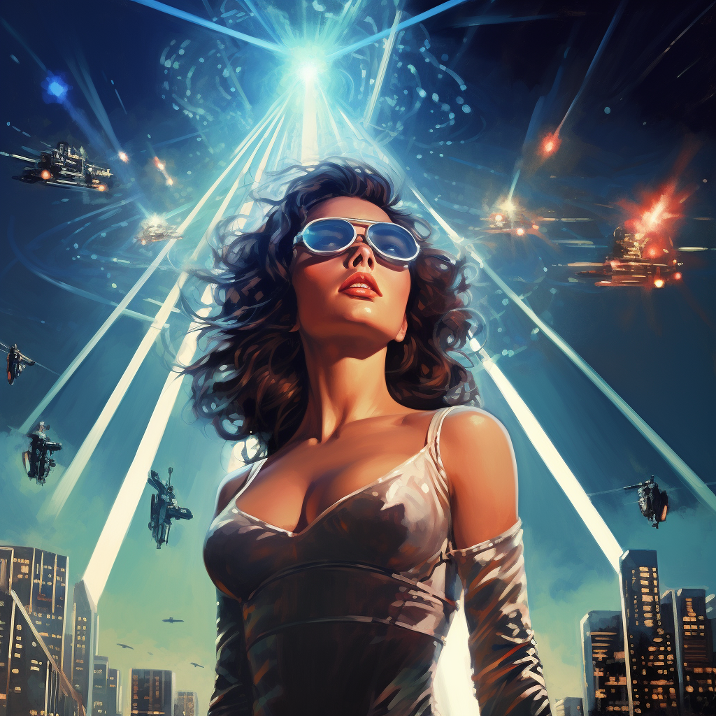 Amazon Woman with Laser Vision