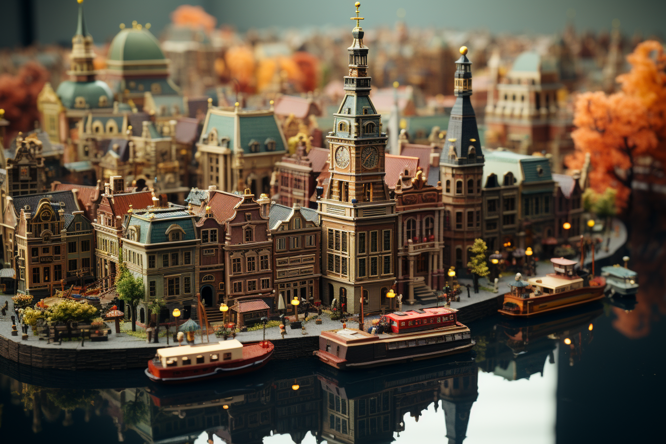 Beautiful Amsterdam with Tilt-Shift Effects