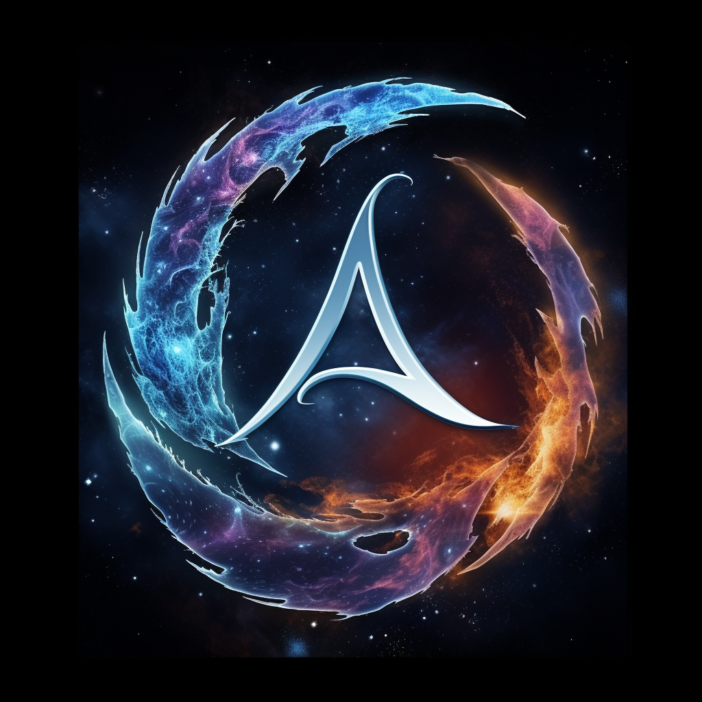 Andromeda Galaxy Fantasy Logo Design