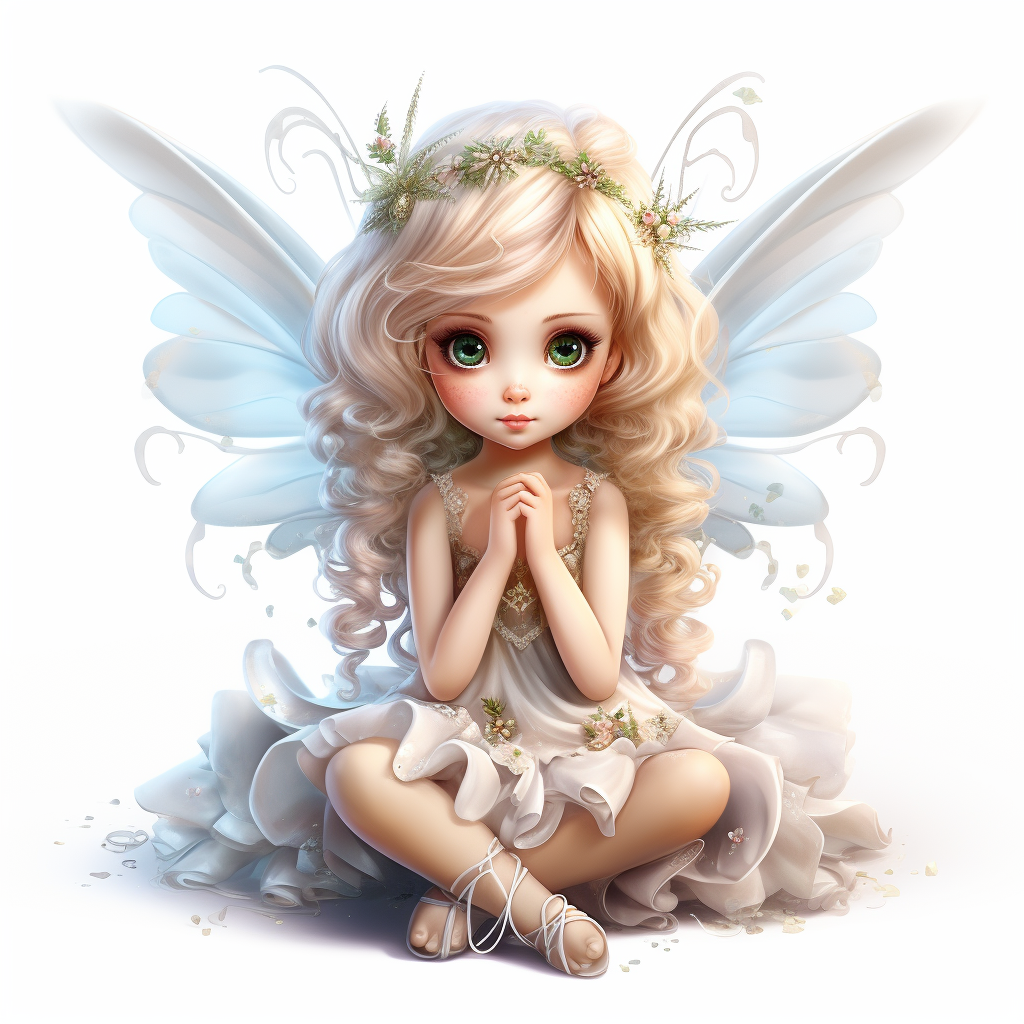 Angelic Fairy with Big Eyes