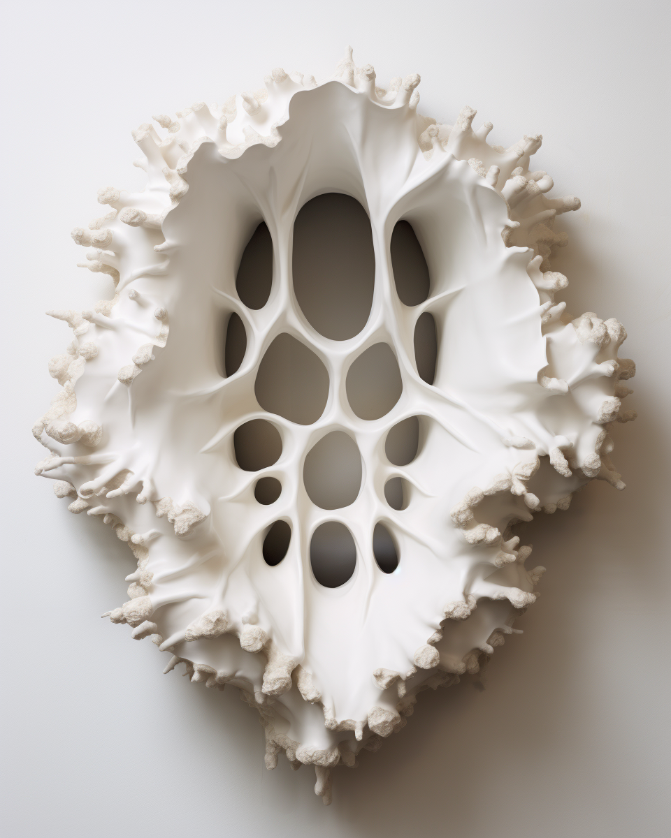 Anish Kapoor's porous plaster Baroque object