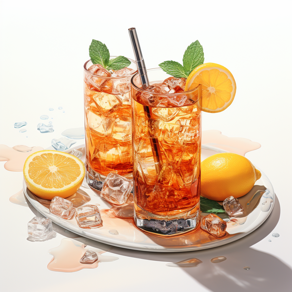 Aperol Syringe Cocktail on Ice