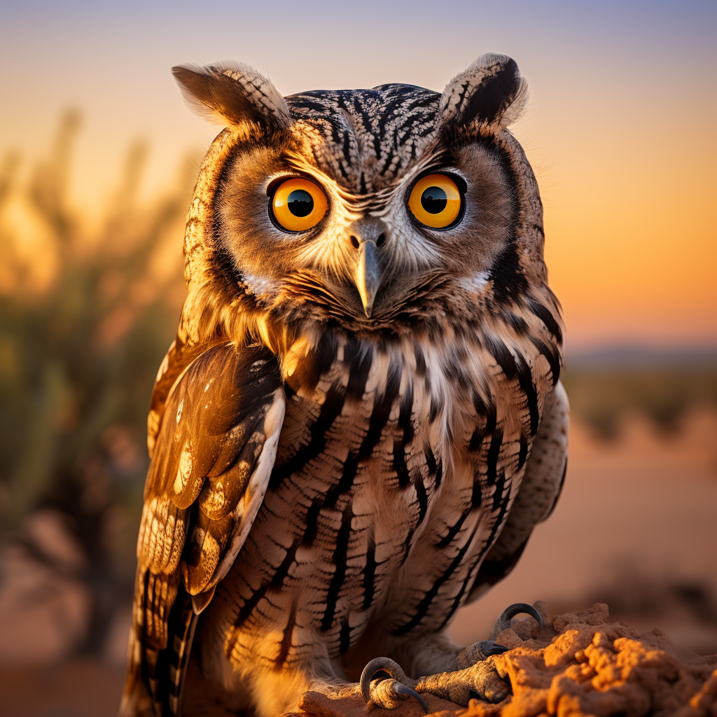 Arabian Owl Wildlife Photo